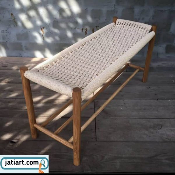 Rattan bench 01 A