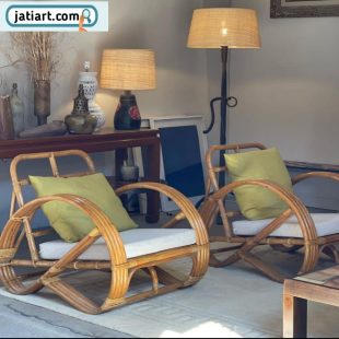 rattan chair with sofa