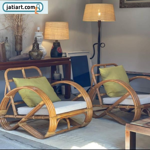 rattan chair with sofa