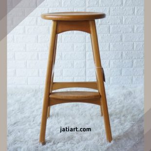 Teak bar stool