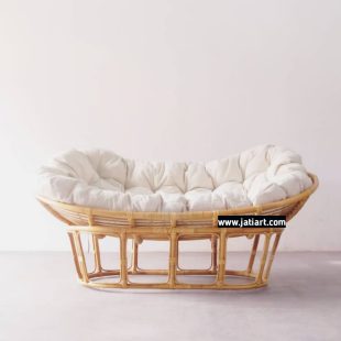 kursi papasan rotan 2 seater