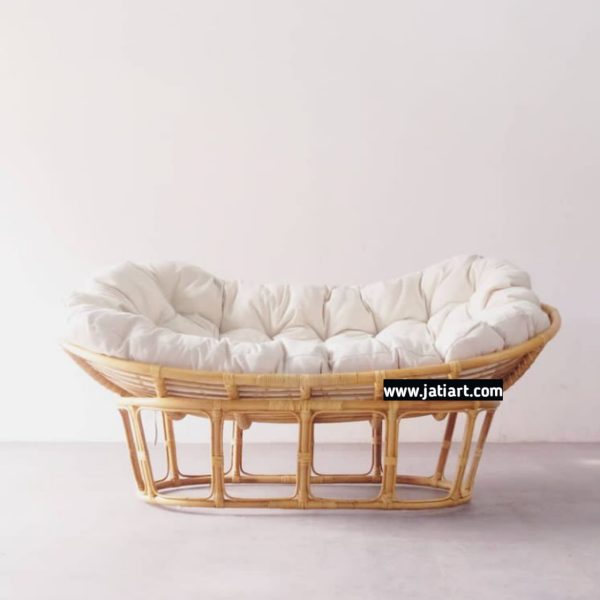 kursi papasan rotan 2 seater