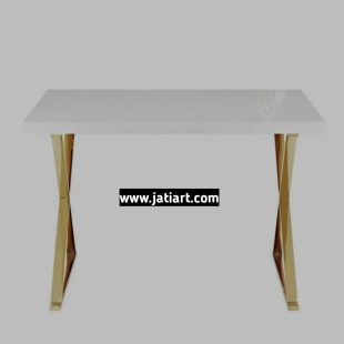 dining table with stainless