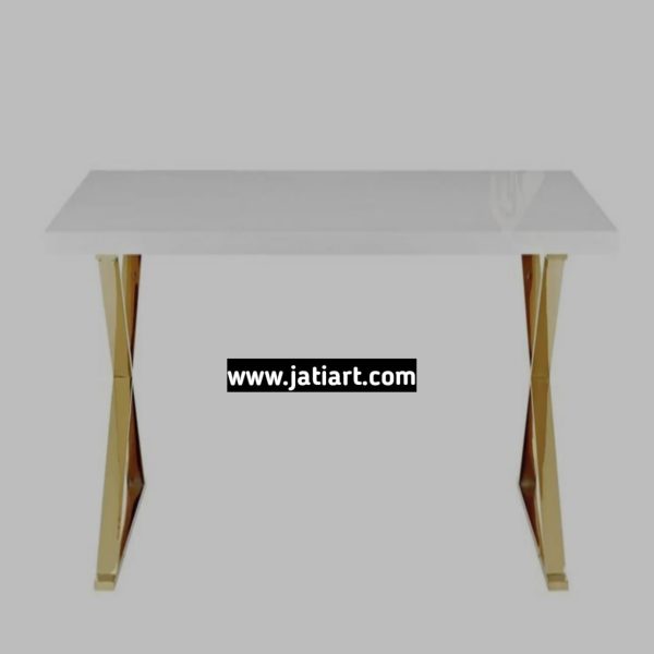 dining table with stainless